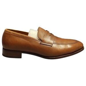 Jack Erwin‎ The Luke II Loafers Mens Size US 11 Brown Almond Toe Comfort Slip On
